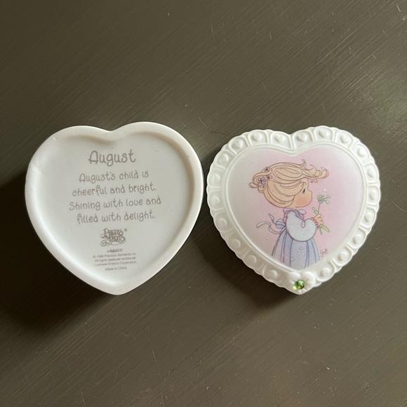 Vintage Precious Moments Trinket Box | August - Picture 2 of 3